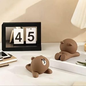 新品未使用　スマホスタンド　ブラウン　ラインフレンズ　携帯スタンド