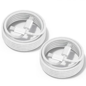 ※複数割引OK※ 編込ケーブル2m 最大60W急速充電対応 typeC